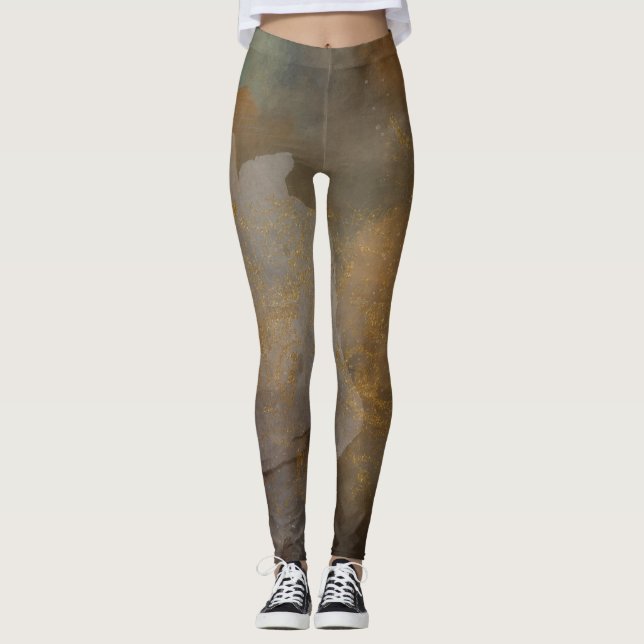 Vintage Patterned Leggings  (Front)