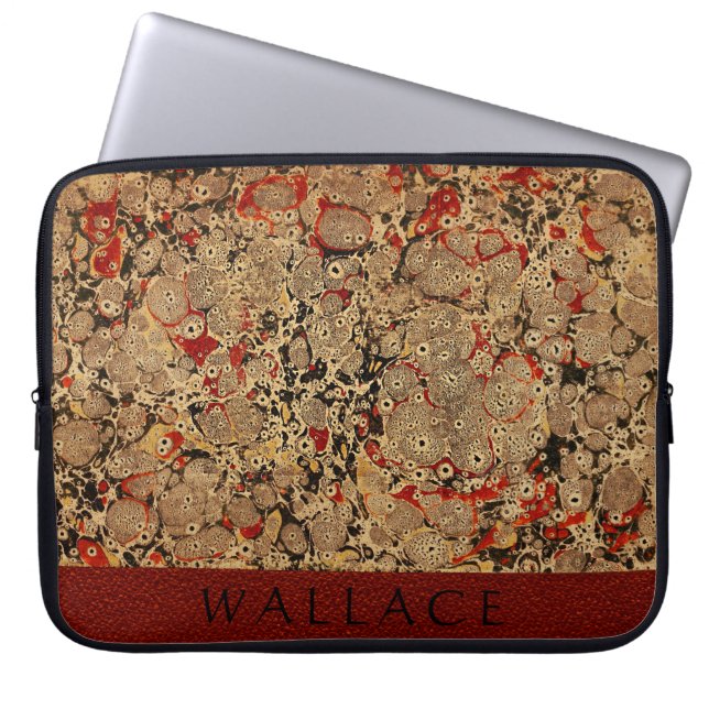 Vintage Patterned Marbled Book Cover (Front)