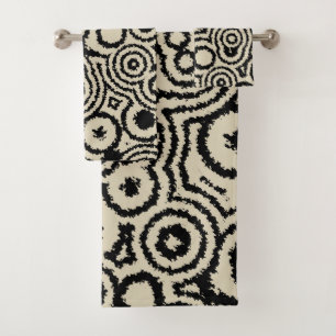 Vintage patterns  bath towel set