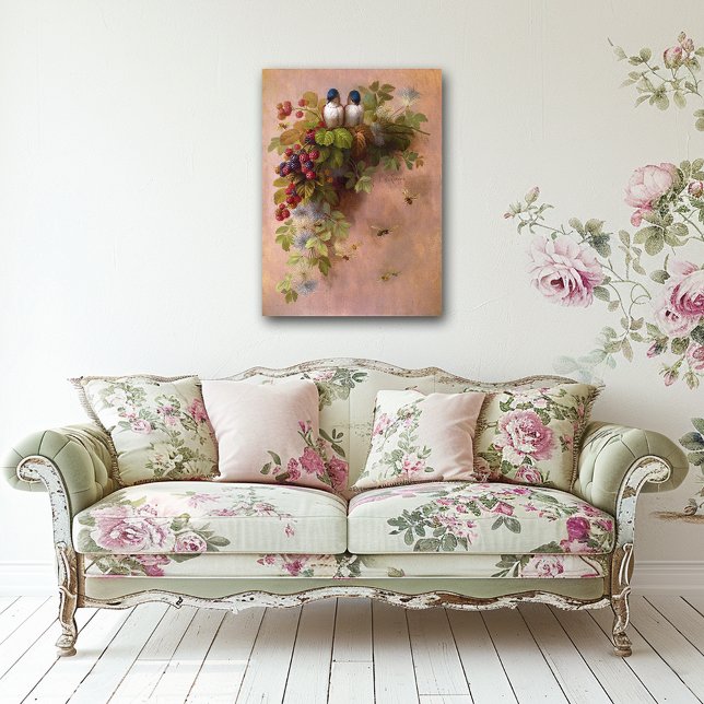 Vintage Paul-De-Longpre-Birds & Bees Poster (Creator Uploaded)