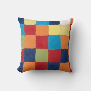 Vintage Paul Klee Qu 1 Colour Chart Squares Art  Cushion