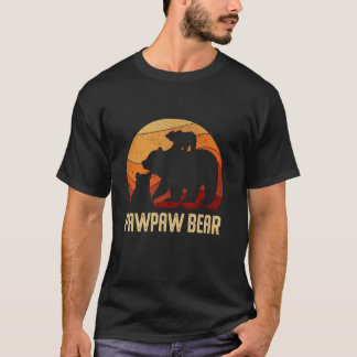 Vintage Pawpaw Bear Gifts For Father's Day Dad Gra T-Shirt