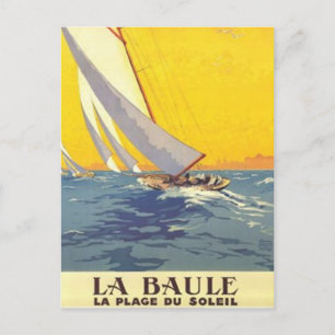 Vintage Pays de la Loire , La Baule, France - Postcard