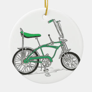 Vintage Pea Picker Green Sting Ray Bike Bicycle Ceramic Tree Decoration