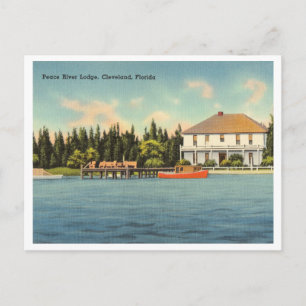 Vintage Peace River, Florida Postcard