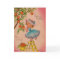 Vintage Peach Girl Birthday Card