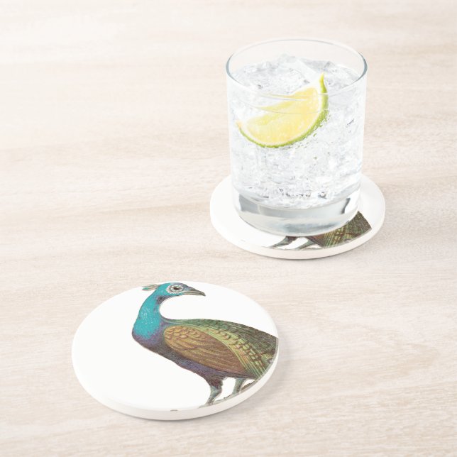 Vintage Peacock Coasters (Side)
