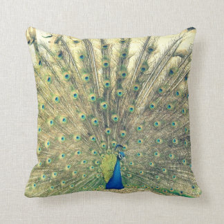 Vintage Peacock Cushion