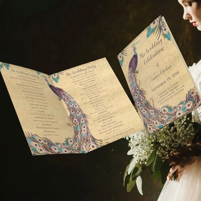 Vintage Peacock Eggplant Purple Teal Blue (Creator Uploaded)