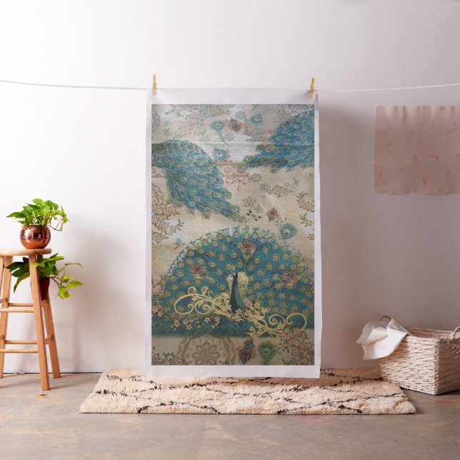Vintage Peacock - Fabric (In Situ)