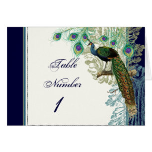 Vintage Peacock, Feathers n Etchings - Invitation