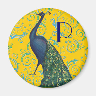 Vintage Peacock Magnet