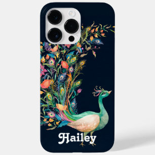 Vintage Peacock Name iPhone / iPad case