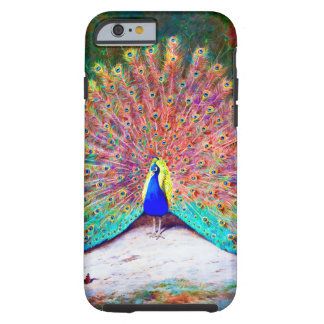Vintage Peacock Painting Tough iPhone 6 Case