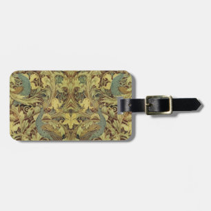 Vintage Peacock Pattern Luggage Tag