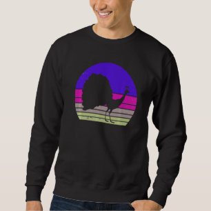 Vintage Peacock Retro Peacock Silhouette Cute Bird Sweatshirt