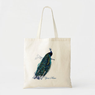 Vintage Peacock Tote Bag
