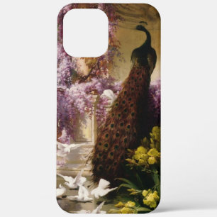 Vintage Peacock & Wisteria iPhone 12 Pro Max Case