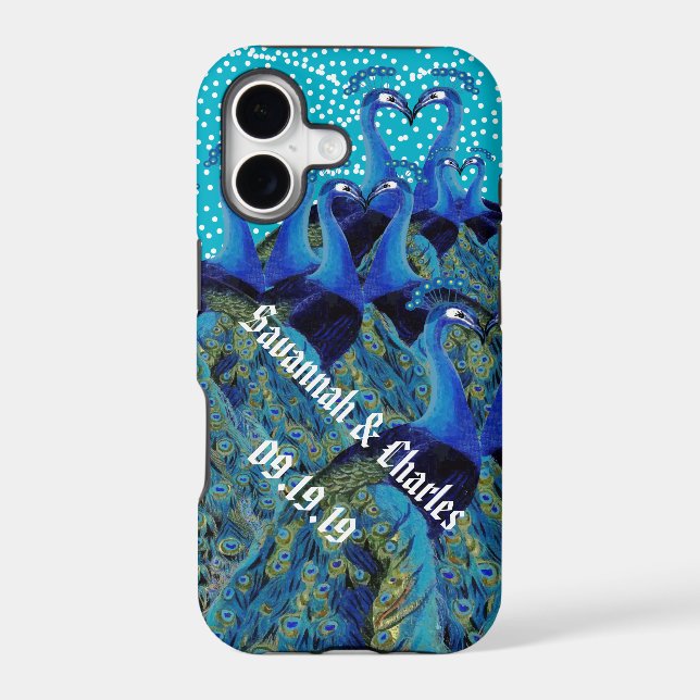 Vintage Peacocks Kissing Wedding Gifts (Back)