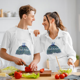 Vintage Peacocks Kissing Wedding Gifts Standard Apron