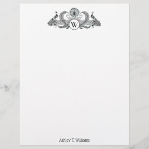 Vintage Peacocks Monogram