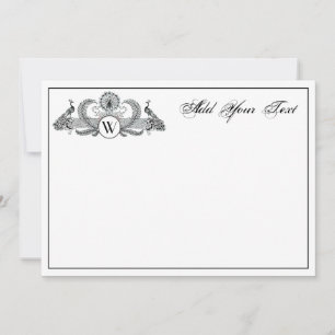 Vintage Peacocks Monogram