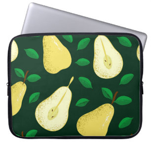 Vintage Pear Botanical: Light Green Laptop Sleeve