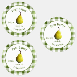 Vintage Pear Butter Personalised Canning