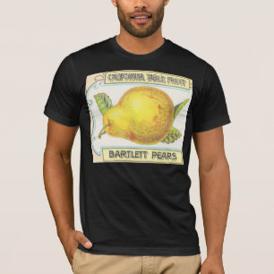 Vintage Pear Crate Label T-Shirt