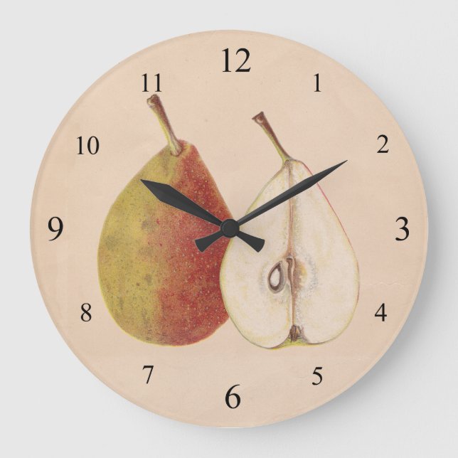 Vintage Pears Wall Clock (Front)