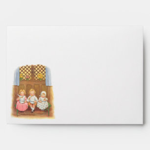 Vintage Pease Porridge Hot Childrens Nursery Rhyme Envelopes