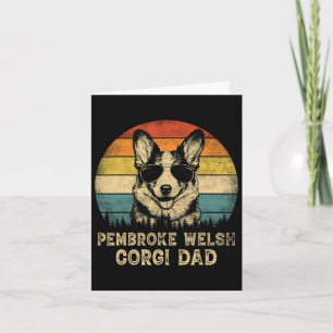 Vintage Pembroke Welsh Corgi Dad Dog Lovers Father Card
