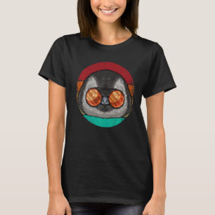 Vintage Penguin Face Wildlife Retro Animal Eightie T-Shirt