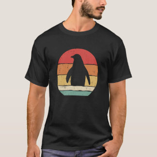 Vintage Penguin Retro Sunset Penguins 70s 80s Anim T-Shirt