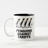 Vintage Penguins Protest Against Tariffs Funny
