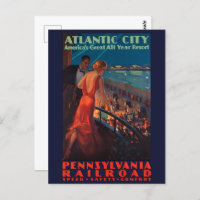VINTAGE PENNSYLVANIA RAILROAD TRAVEL POSTER