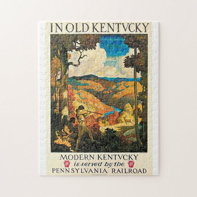 Vintage Pennsylvania RR, Kentucky   Travel Ad Jigsaw Puzzle (Vertical)
