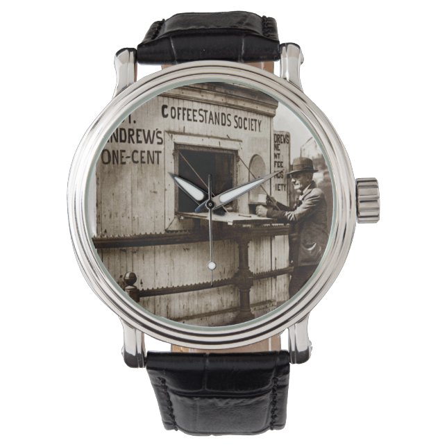 Vintage Penny Cup of Coffee Watch (Front)