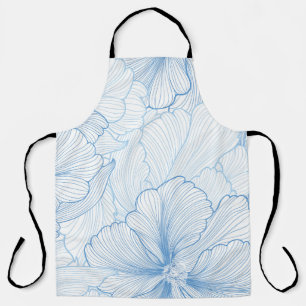 Vintage Peony: Floral Seamless Pattern Apron