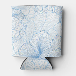 Vintage Peony: Floral Seamless Pattern Can Cooler