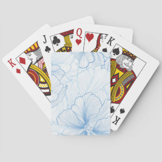 Vintage Peony: Floral Seamless Pattern Playing Cards