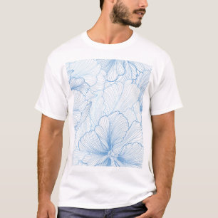 Vintage Peony: Floral Seamless Pattern T-Shirt