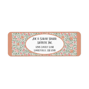 Vintage Perfect Pink & Peach Roses