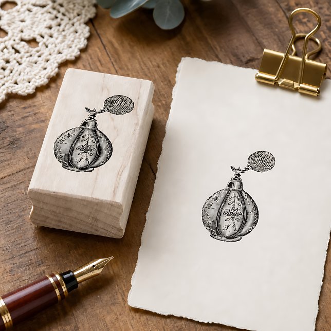 Vintage Perfume Atomizer Rubber Stamp (Creator Uploaded)