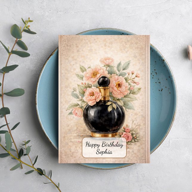 Vintage Perfume Bottle Card (Creator Uploaded)