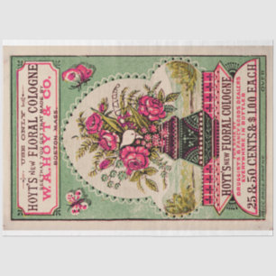 Vintage Perfume Ephemera Decoupage Tissue Paper