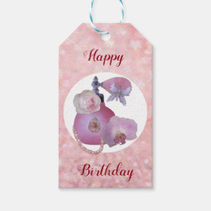 vintage perfume gift tags