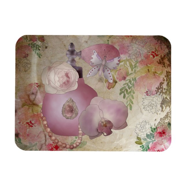 vintage perfume magnet (Horizontal)