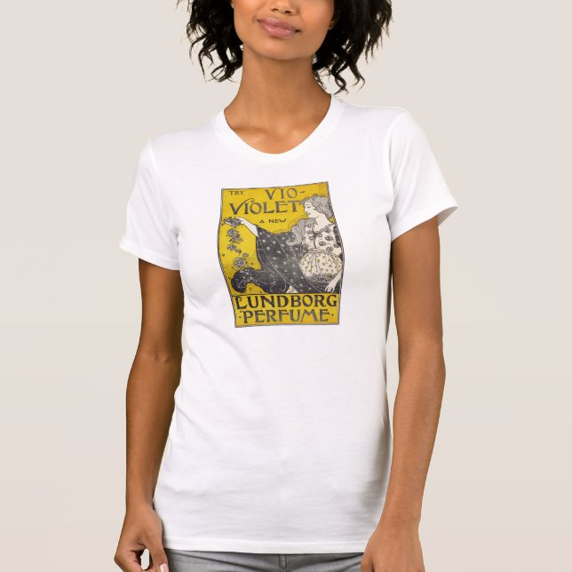 Vintage Perfume Poster T-Shirt (Front)