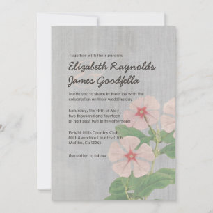 Vintage Periwinkle Wedding Invitations